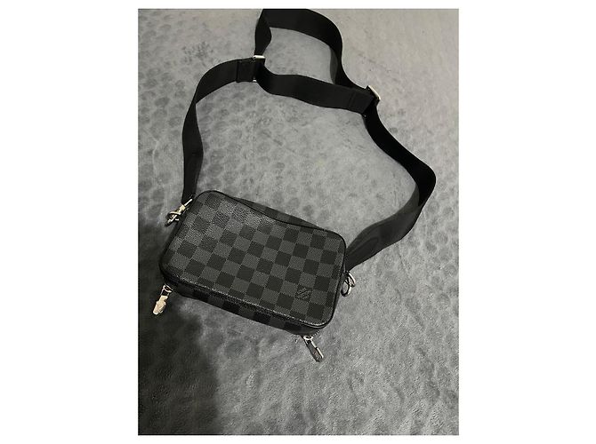 Borsa Louis Vuitton Damier Graphite Nero Damier ebene - vista 6