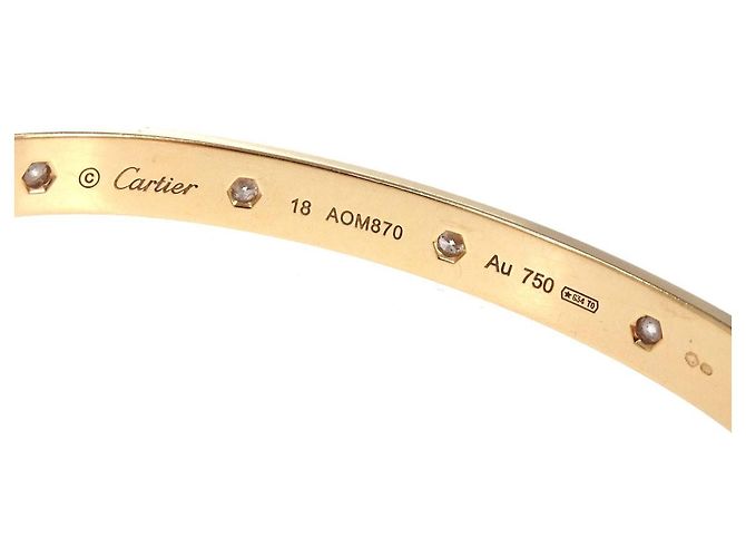 Cartier Love 18K Or Rose et Diamants Doré - vue 5