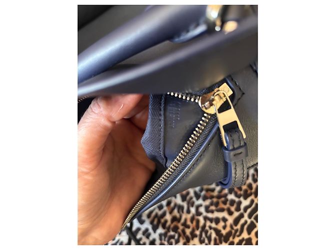 Loewe Puzzle Small Borsa in pelle blu navy Blu scuro - vista 9