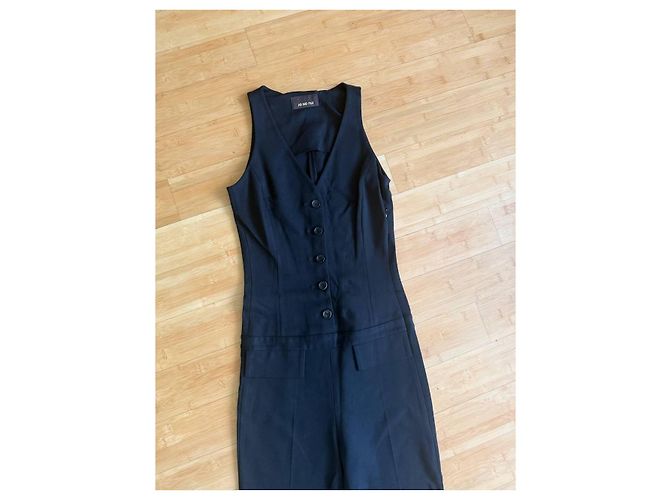Autre Marque Mono negro sin mangas con cuello en V y botones JO NO FUI - vista 17
