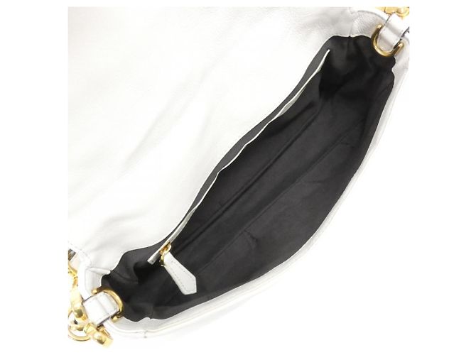 Borsa a tracolla Fendi Baguette Bianco - vista 8