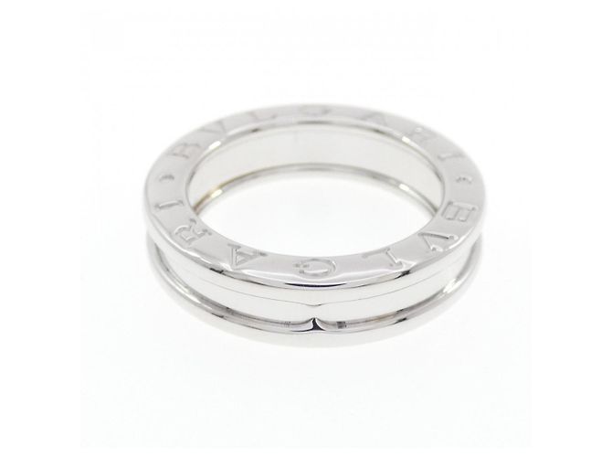 Bulgari Anello Bvlgari B.zero1 1-Band in oro bianco - vista 2