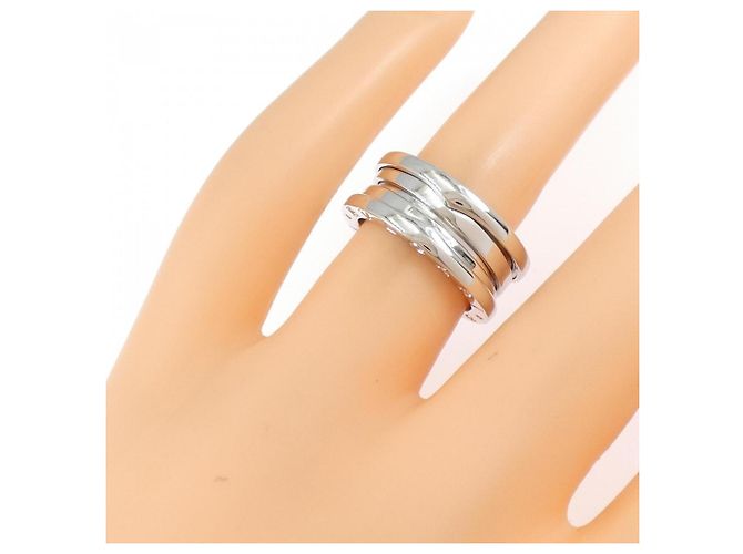 Bulgari Anello Bvlgari B.zero1 3-Band in oro bianco - vista 3