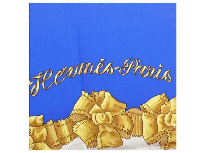 Hermès Hermes LE SACRE DU PRINTEMPS Carré Scarf Muffler Weiß Blau - Ansicht 2