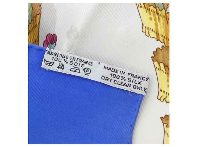 Hermès Hermes LE SACRE DU PRINTEMPS Carré Scarf Muffler Weiß Blau - Ansicht 5