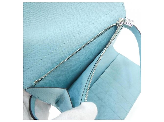 Hermès Cartera Hermes Kelly Depriant Medium Azul - vista 6