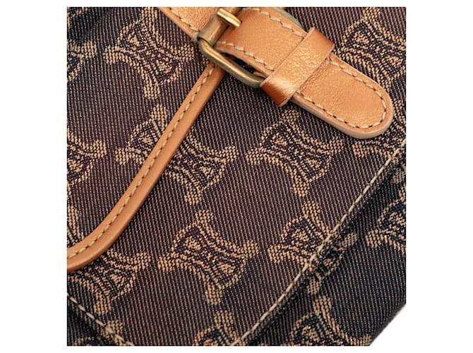 Céline Borsa Celine Macadam Arancione Blu navy - vista 4