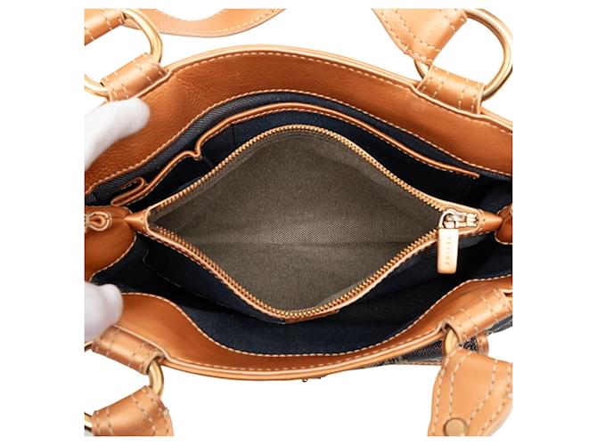 Céline Borsa Celine Macadam Arancione Blu navy - vista 7