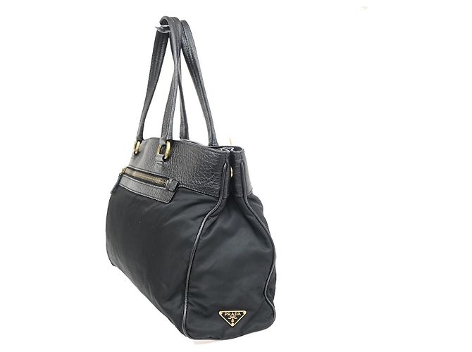Prada Tessuto Tote nylon and leather Black - view 4