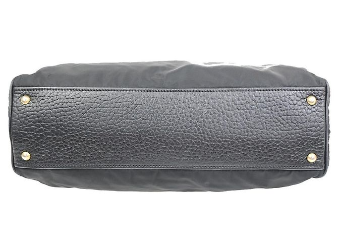 Prada Tessuto Tote nylon and leather Black - view 6