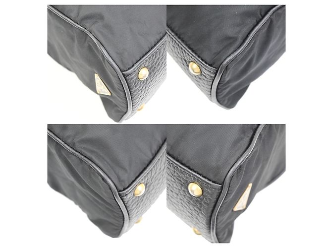 Prada Tessuto Tote nylon and leather Black - view 7