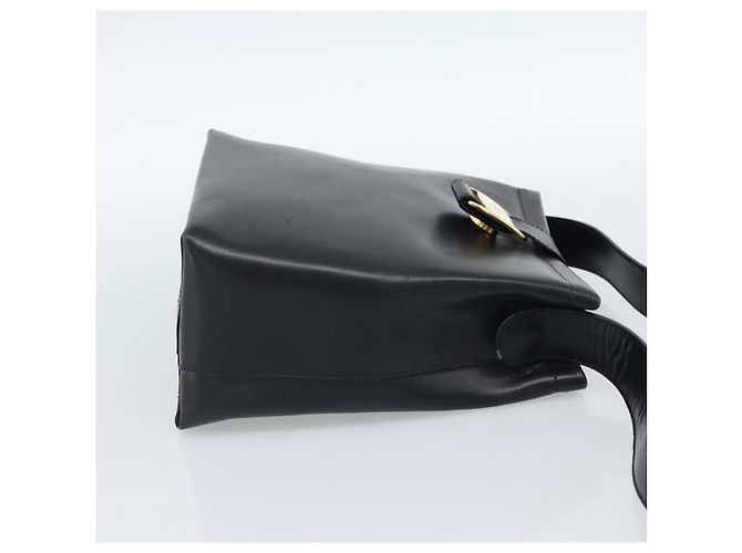Salvatore Ferragamo Vala Leather Nero - vista 4