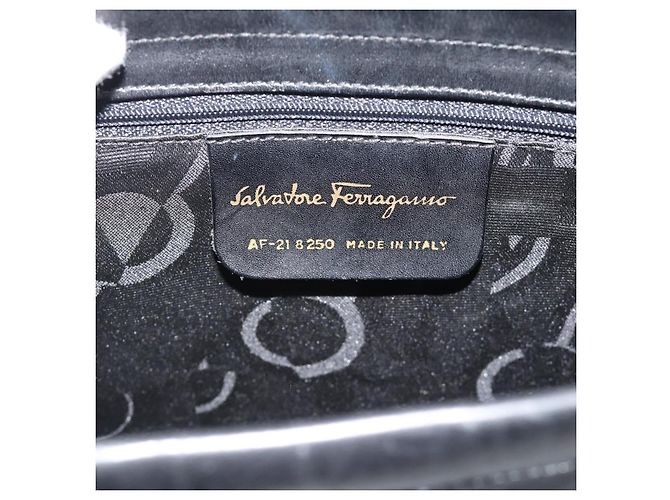Salvatore Ferragamo Vala Leather Nero - vista 6