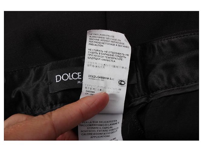 Dolce & Gabbana Black Wool Blend Tailored Trousers - view 10