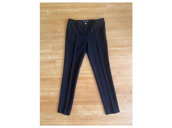 Dolce & Gabbana Black Wool Blend Tailored Trousers - view 13