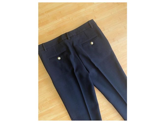 Dolce & Gabbana Black Wool Blend Tailored Trousers - view 14