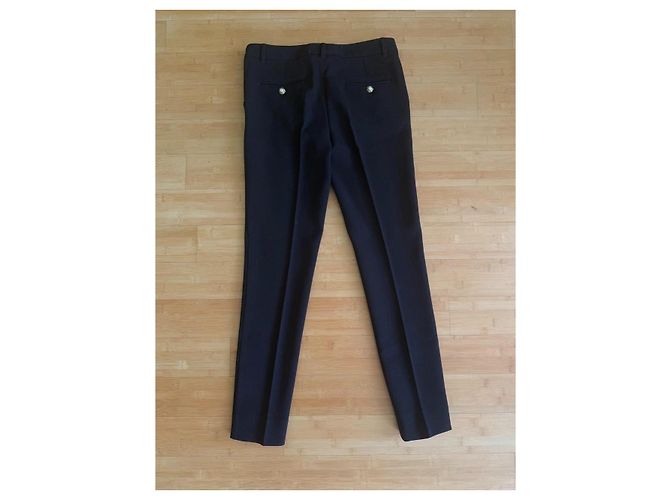 Dolce & Gabbana Black Wool Blend Tailored Trousers - view 15
