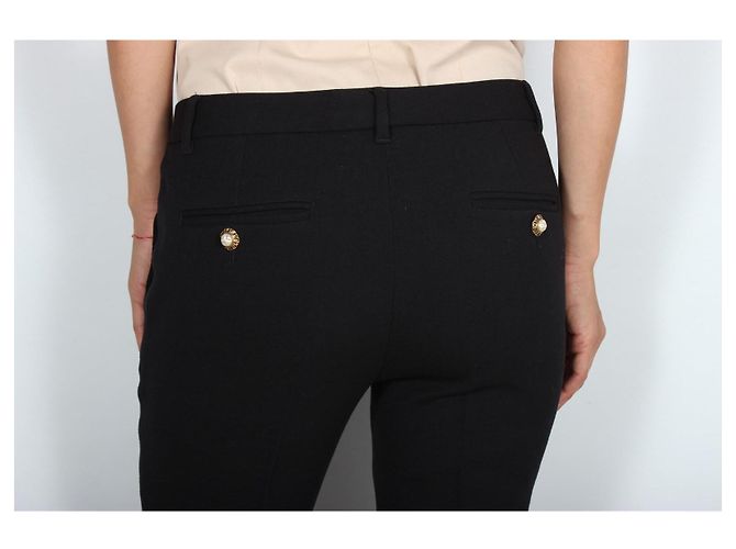 Dolce & Gabbana Black Wool Blend Tailored Trousers - view 5
