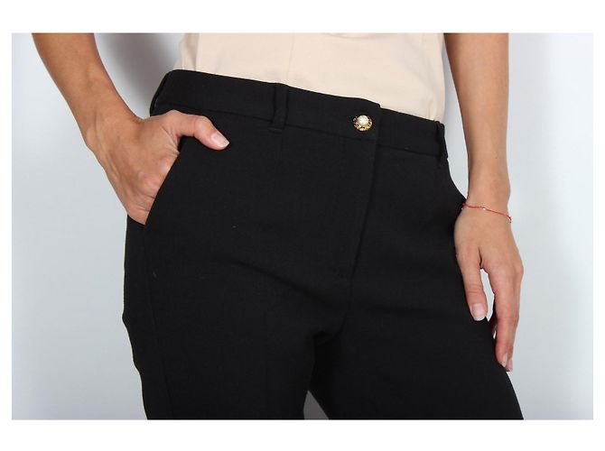 Dolce & Gabbana Black Wool Blend Tailored Trousers - view 6