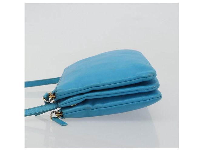 Céline Celine Trio Leather Small Blau - Ansicht 4
