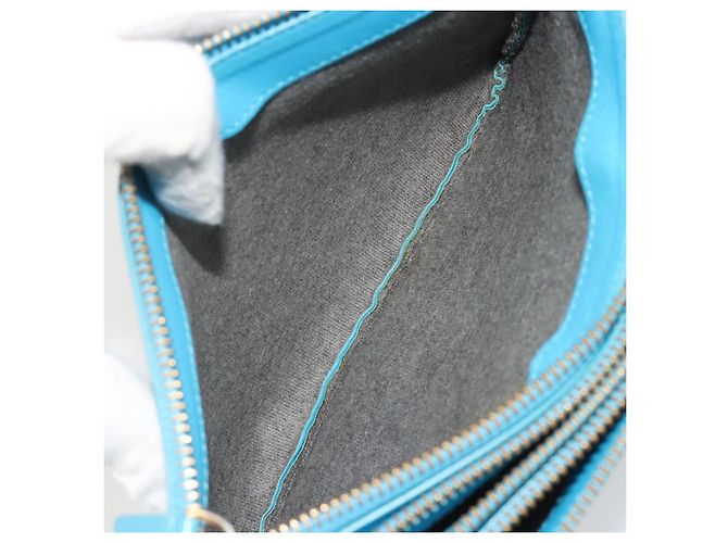 Céline Celine Trio Leather Small Blau - Ansicht 5