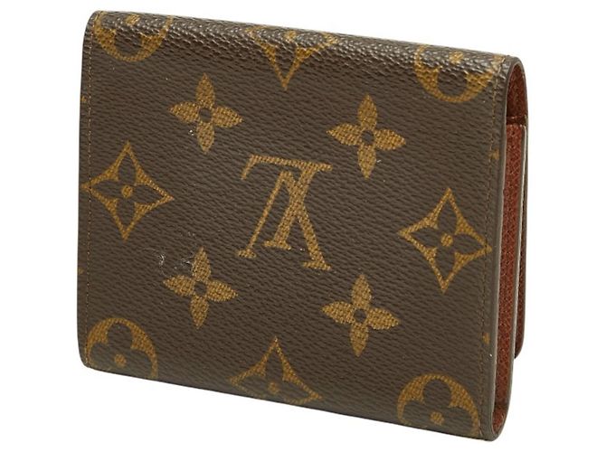 Louis Vuitton Monogram Enveloppe Tarjetero Castaño - vista 2