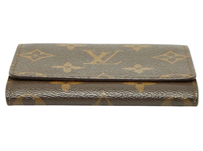 Louis Vuitton Monogram Enveloppe Tarjetero Castaño - vista 3