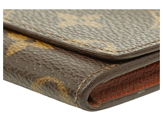 Louis Vuitton Monogram Enveloppe Tarjetero Castaño - vista 4