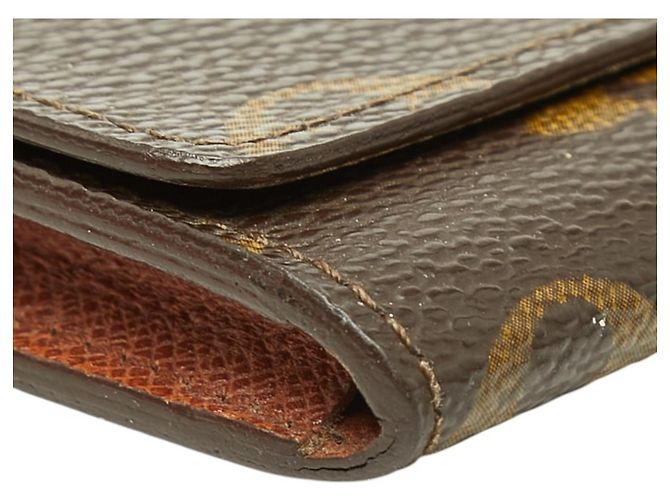 Louis Vuitton Monogram Enveloppe Tarjetero Castaño - vista 5