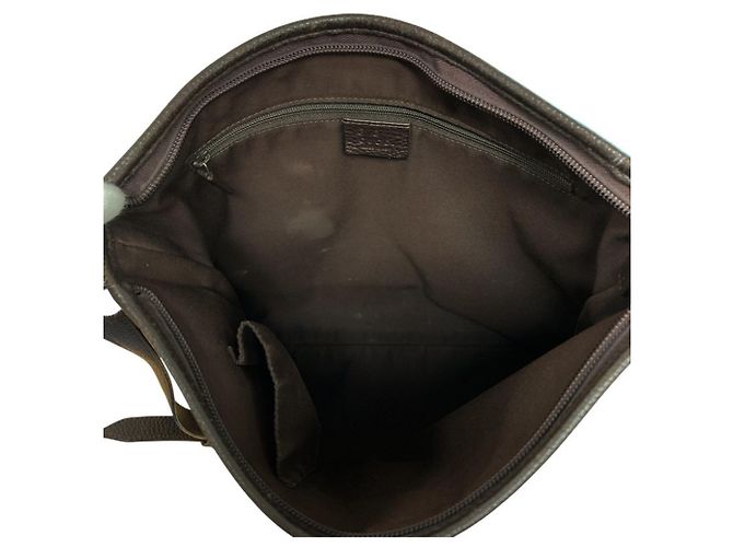Bolso bandolera Gucci GG Nylon Abbey Castaño - vista 8