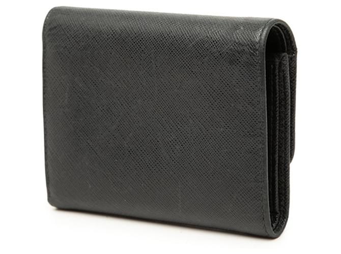 Prada Tri-fold Wallet mit Band Schwarz - Ansicht 2