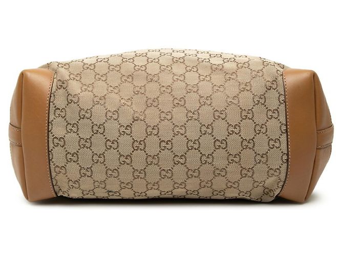 Borsa Tote Gucci GG Canvas Marrone Beige - vista 3