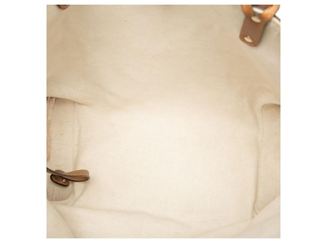 Borsa Tote Gucci GG Canvas Marrone Beige - vista 4