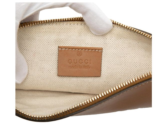 Borsa Tote Gucci GG Canvas Marrone Beige - vista 5
