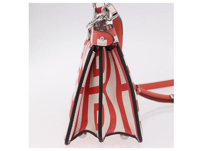 Fendi Peekaboo Couro Mini Branco - vista 4