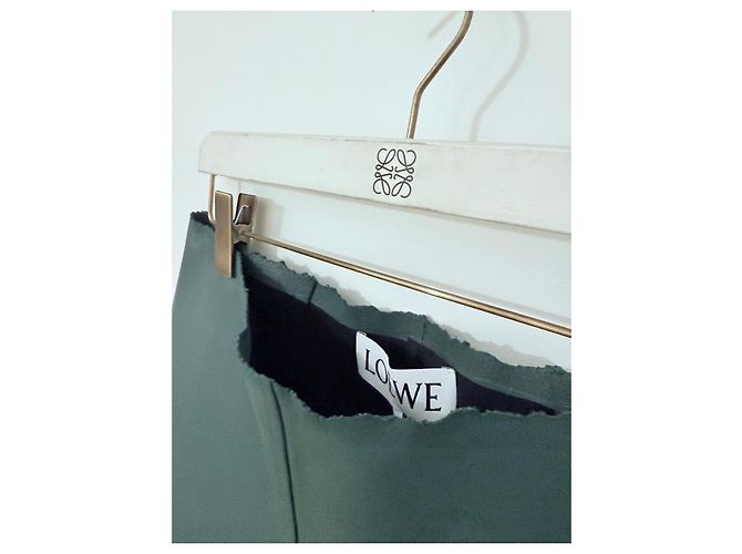 Shorts de couro verde Loewe - vista 10