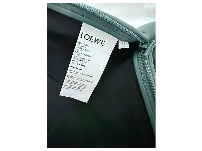 Shorts de couro verde Loewe - vista 11