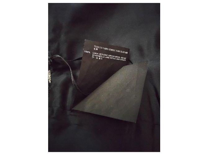 Falda de lana con patrón geométrico Balenciaga Negro Gris - vista 9