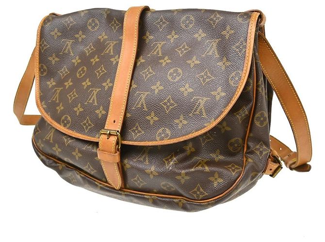 Louis Vuitton Saumur Monogram Canvas Marrone - vista 2