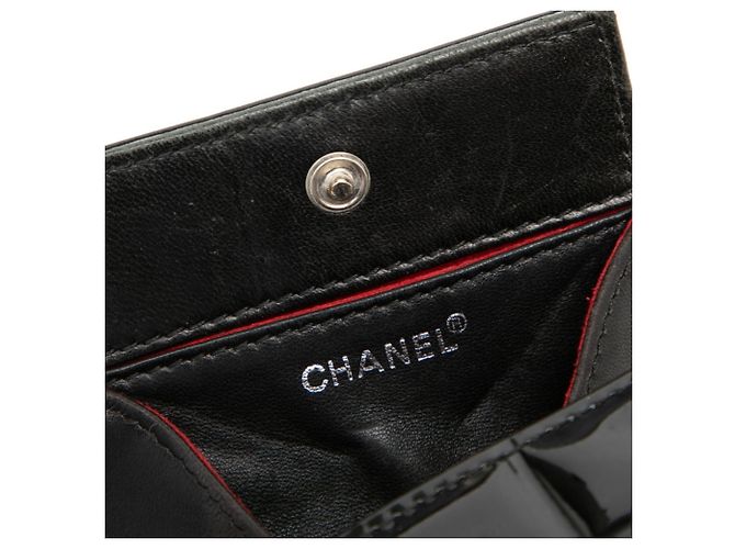 Chanel Chocolate Bar Geldbörse/Kleingeldbeutel Schwarz - Ansicht 5