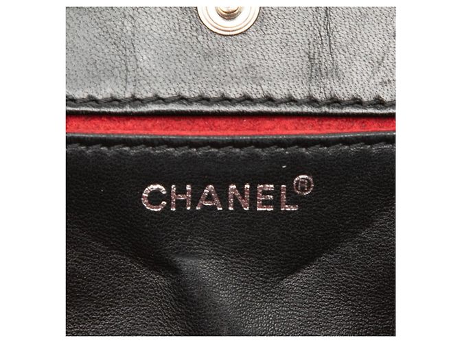 Chanel Chocolate Bar Geldbörse/Kleingeldbeutel Schwarz - Ansicht 7