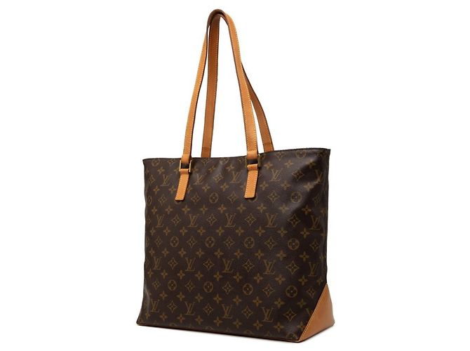 Bolsa de ombro Louis Vuitton Monogram Cabas Mezzo Marrom - vista 2