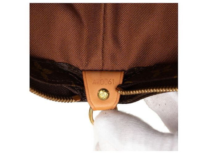 Bolsa de ombro Louis Vuitton Monogram Cabas Mezzo Marrom - vista 7
