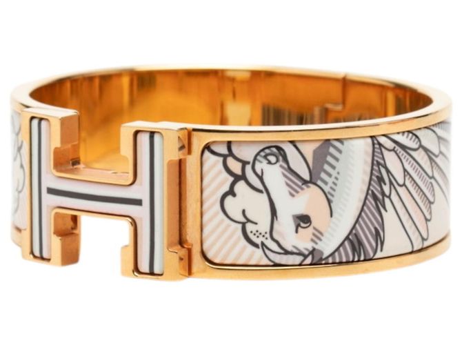 Hermès Bracciale Hermes Clic Clac H PM Pegasus Multicolore D'oro - vista 2