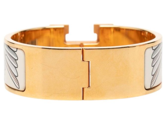 Hermès Bracciale Hermes Clic Clac H PM Pegasus Multicolore D'oro - vista 3