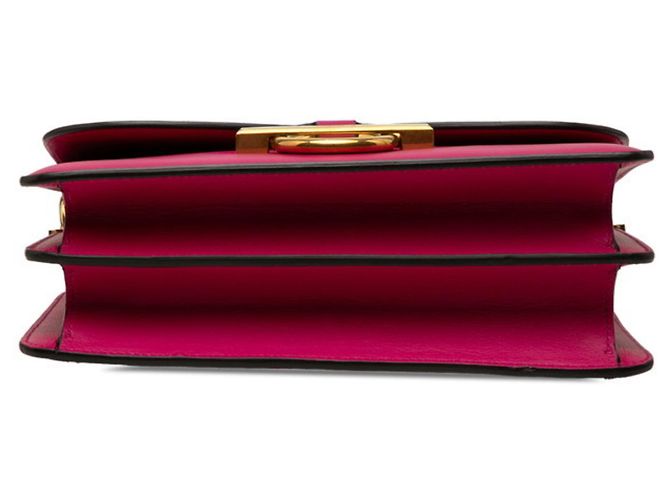 Borsa a tracolla Salvatore Ferragamo Gancini Rosa - vista 3