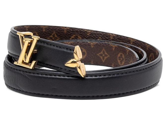 Cinturón Louis Vuitton Pretty LV Reversible M8232X Castaño Negro - vista 2