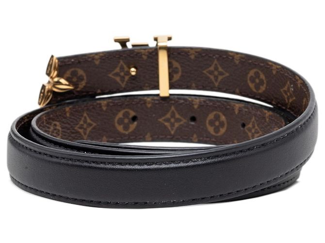 Cinturón Louis Vuitton Pretty LV Reversible M8232X Castaño Negro - vista 3