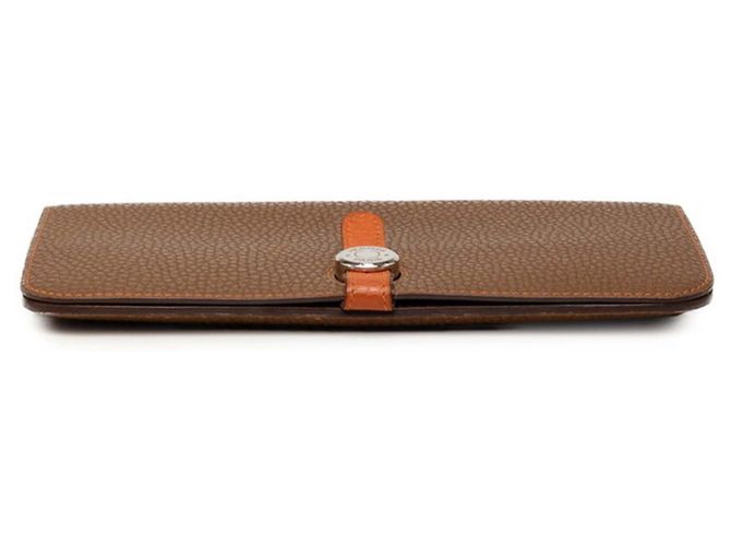 Hermès Hermes Dogon Duo GM Bi-fold Long Wallet Braun - Ansicht 3