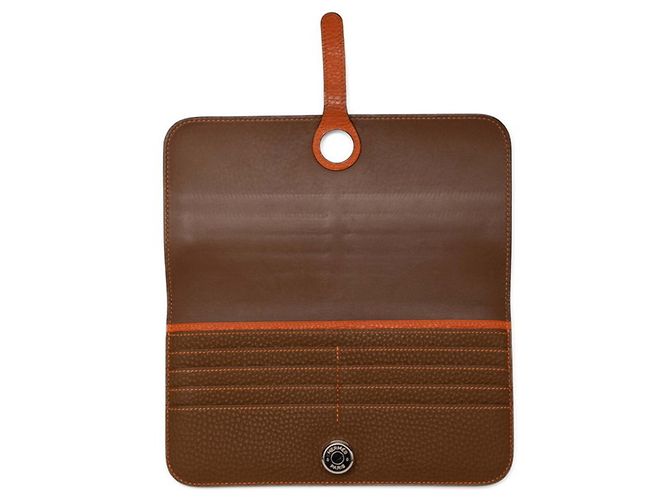 Hermès Hermes Dogon Duo GM Bi-fold Long Wallet Braun - Ansicht 4